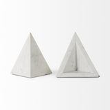 Mercana Sophia 8.0"L x 6.0"W x 7.0"H Marble Set Of Two Bookends