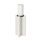 Mercana Sophia 5.5"L x 3.5"W x 10.5"H Marble Candle Holder Large