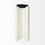 Mercana Sophia 5.5"L x 3.5"W x 10.5"H Marble Candle Holder Large