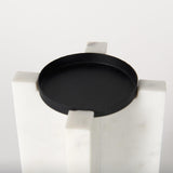 Mercana Sophia 5.5"L x 3.5"W x 10.5"H Marble Candle Holder Large