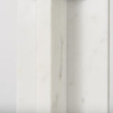 Mercana Sophia 5.5"L x 3.5"W x 10.5"H Marble Candle Holder Large