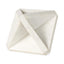 Mercana Sophia 5.5 L x 5.5 W x 8.5 H White Marble Decor Stand