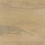 Mercana Arelius 70L x 18W x 32H Light Brown Wood, Black Metal Base w/ 4 Glass Cabinet Doors Sideboard