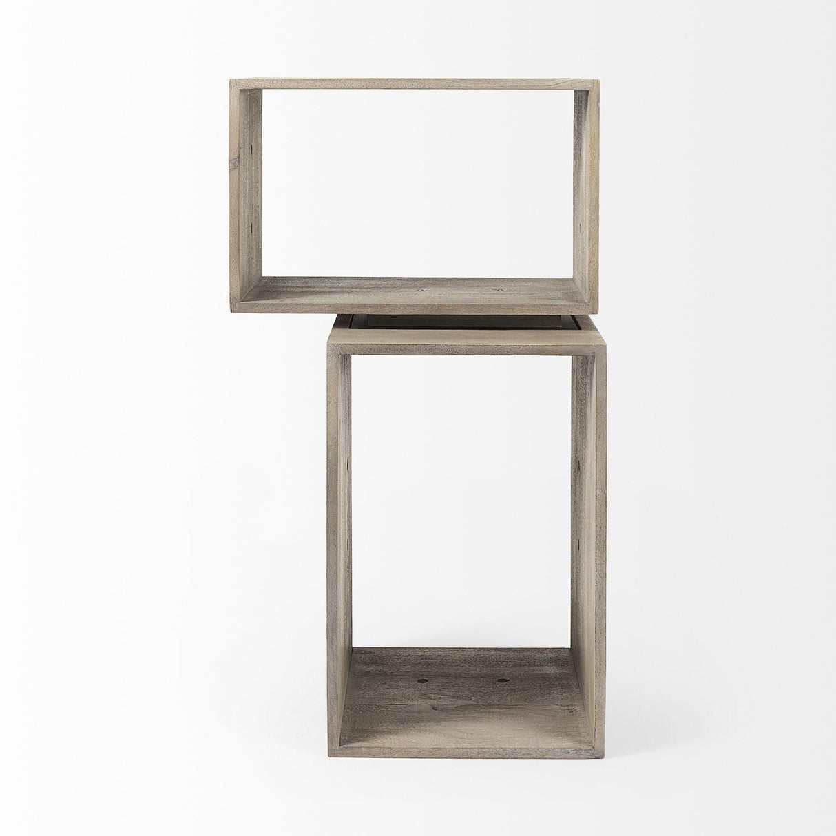 Mercana Simul (Set of 2) Light Brown Wood Modular Shelving Unit