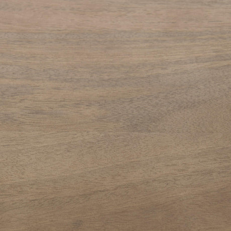 Mercana Taunton 80L x 10.5W x 90H Medium Brown Wood W/ Antique Nickel Metal Frame 6 Tier Shelving Unit