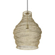 Mercana Halycon 16.0L x 16.0W x 20.0H Gold Mesh and Iron Pendant Light