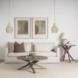 Mercana Halycon 16.0L x 16.0W x 20.0H Gold Mesh and Iron Pendant Light