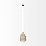 Mercana Halycon 16.0L x 16.0W x 20.0H Gold Mesh and Iron Pendant Light