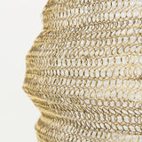 Mercana Halycon 16.0L x 16.0W x 20.0H Gold Mesh and Iron Pendant Light