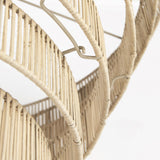 Mercana Marimba 40 L x 40 W x 24 H Natural Cane 6 Tier Chandelier