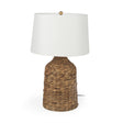 Mercana Campanile 12.0 L x 12.0 W x 18.8 H Brown Wicker Table Lamp
