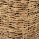 Mercana Campanile 12.0 L x 12.0 W x 18.8 H Brown Wicker Table Lamp