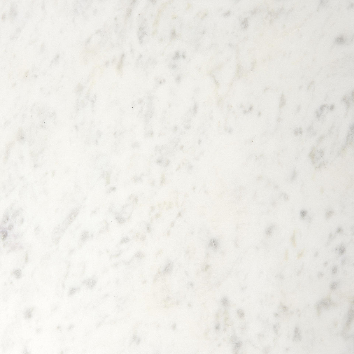 Mercana Lorlei 20.0L x 20.0W x 23.8H White Marble Top W/ Gray Iron Legs End and Side Table