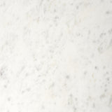 Mercana Lorlei 20.0L x 20.0W x 23.8H White Marble Top W/ Gray Iron Legs End and Side Table