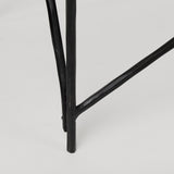 Mercana Lorlei Marble Top w/ Gray Iron Base Console Table