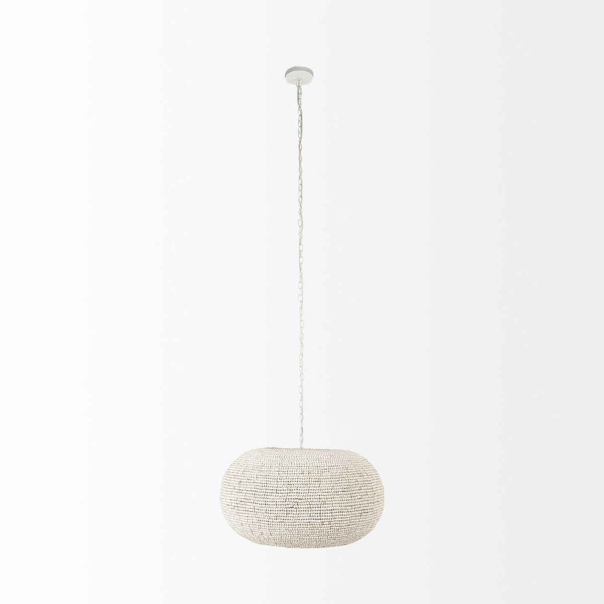 Mercana Theta 30.0 L x 30.0 W x 15.0 H White-Washed Beaded Chandelier