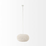 Mercana Theta 30.0 L x 30.0 W x 15.0 H White-Washed Beaded Chandelier