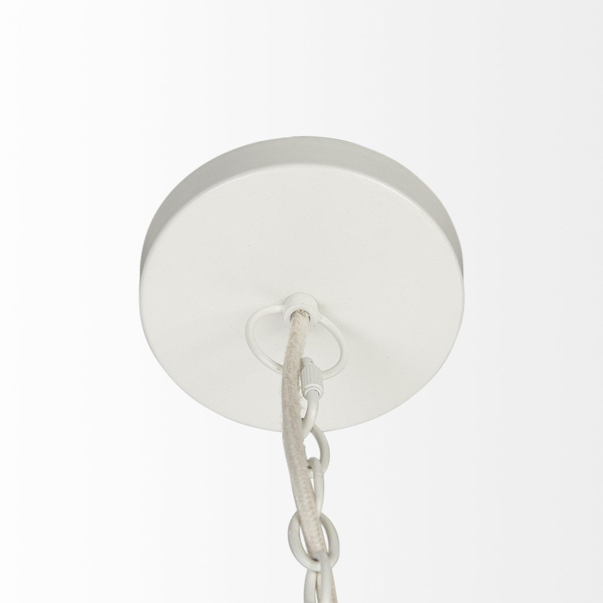 Mercana Theta 30.0 L x 30.0 W x 15.0 H White-Washed Beaded Chandelier