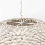 Mercana Theta 30.0 L x 30.0 W x 15.0 H White-Washed Beaded Chandelier