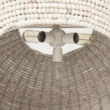 Mercana Theta 30.0 L x 30.0 W x 15.0 H White-Washed Beaded Chandelier