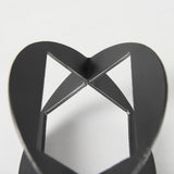 Mercana Cusco 6.0 L x 6.0 W x 6.0 H Black Iron Small Gunmetal Geometric Decorative Object