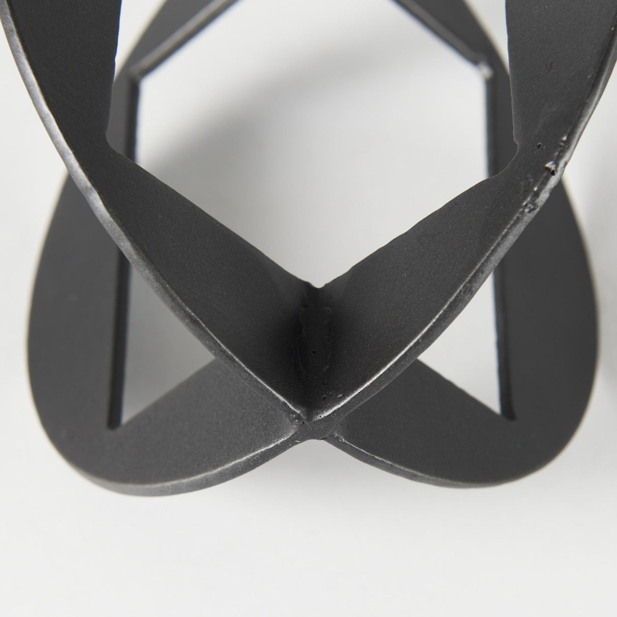 Mercana Cusco 6.0 L x 6.0 W x 6.0 H Black Iron Small Gunmetal Geometric Decorative Object