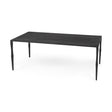 Mercana Timothy 42.0 X 22.0 X 15.5 Ebony Black Iron Coffee Table