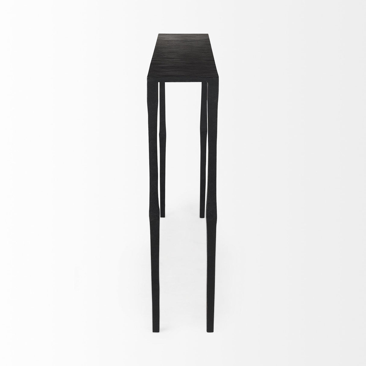 Mercana Timothy 48.0 X 8.0 X 30.0 Ebony Black Iron Console Table