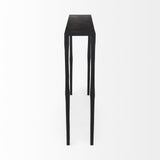 Mercana Timothy 48.0 X 8.0 X 30.0 Ebony Black Iron Console Table