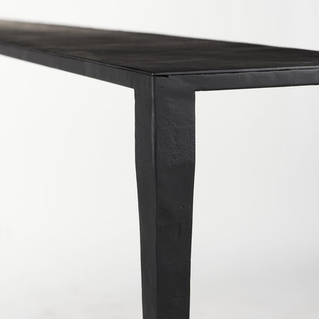 Mercana Timothy 48.0 X 8.0 X 30.0 Ebony Black Iron Console Table