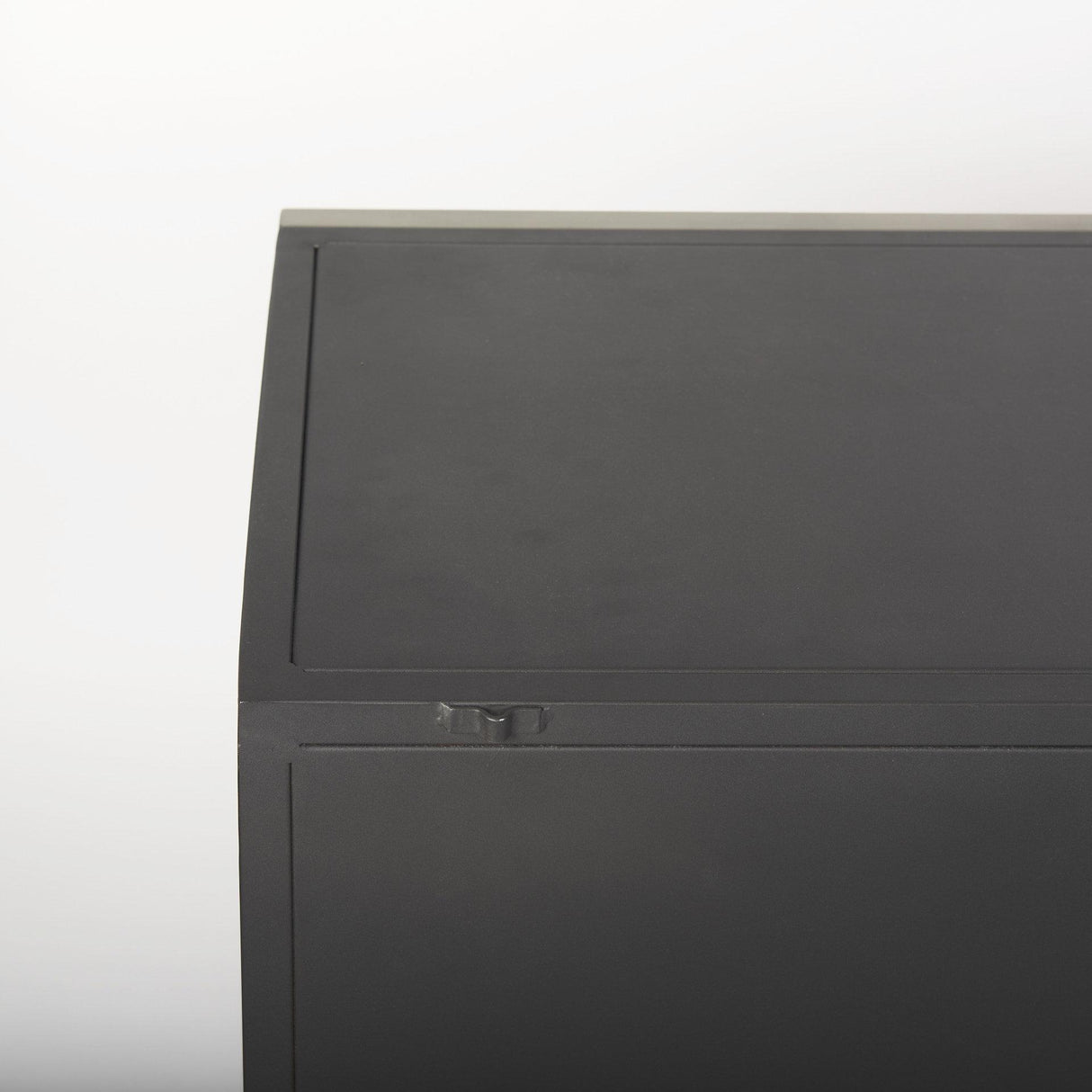 Mercana Roxdale 82.0L x 18.0W x 29.0H Acid Wash Metal Sideboard