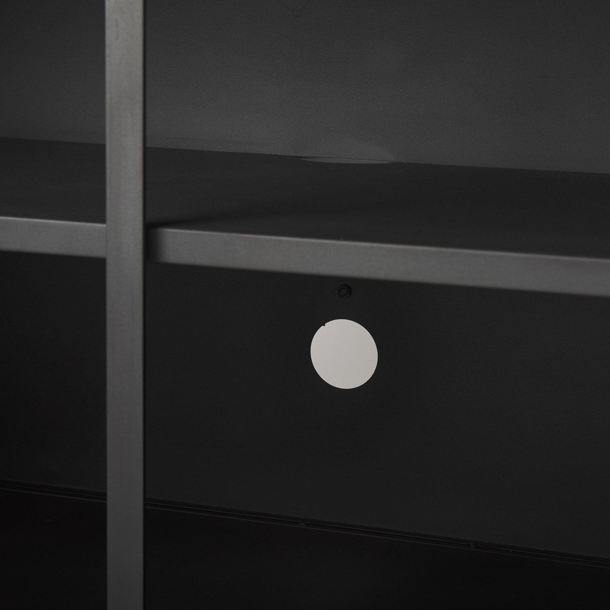 Mercana Roxdale 82.0L x 18.0W x 29.0H Acid Wash Metal Sideboard