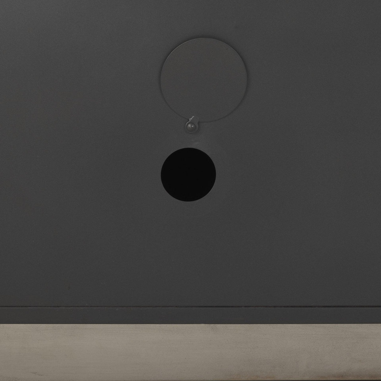 Mercana Roxdale 82.0L x 18.0W x 29.0H Acid Wash Metal Sideboard