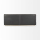 Mercana Roxdale 82.0L x 18.0W x 29.0H Acid Wash Metal Sideboard