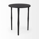 Mercana Timothy 16.0L x 16.0W X 20.0H Ebony Black Iron Side Table