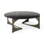 Mercana Reinhold III Black Marble Top Iron Coffee Table