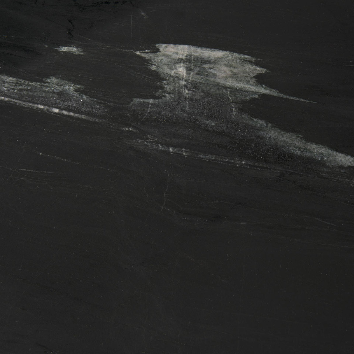 Mercana Reinhold IV Black Marble Top Iron Console Table