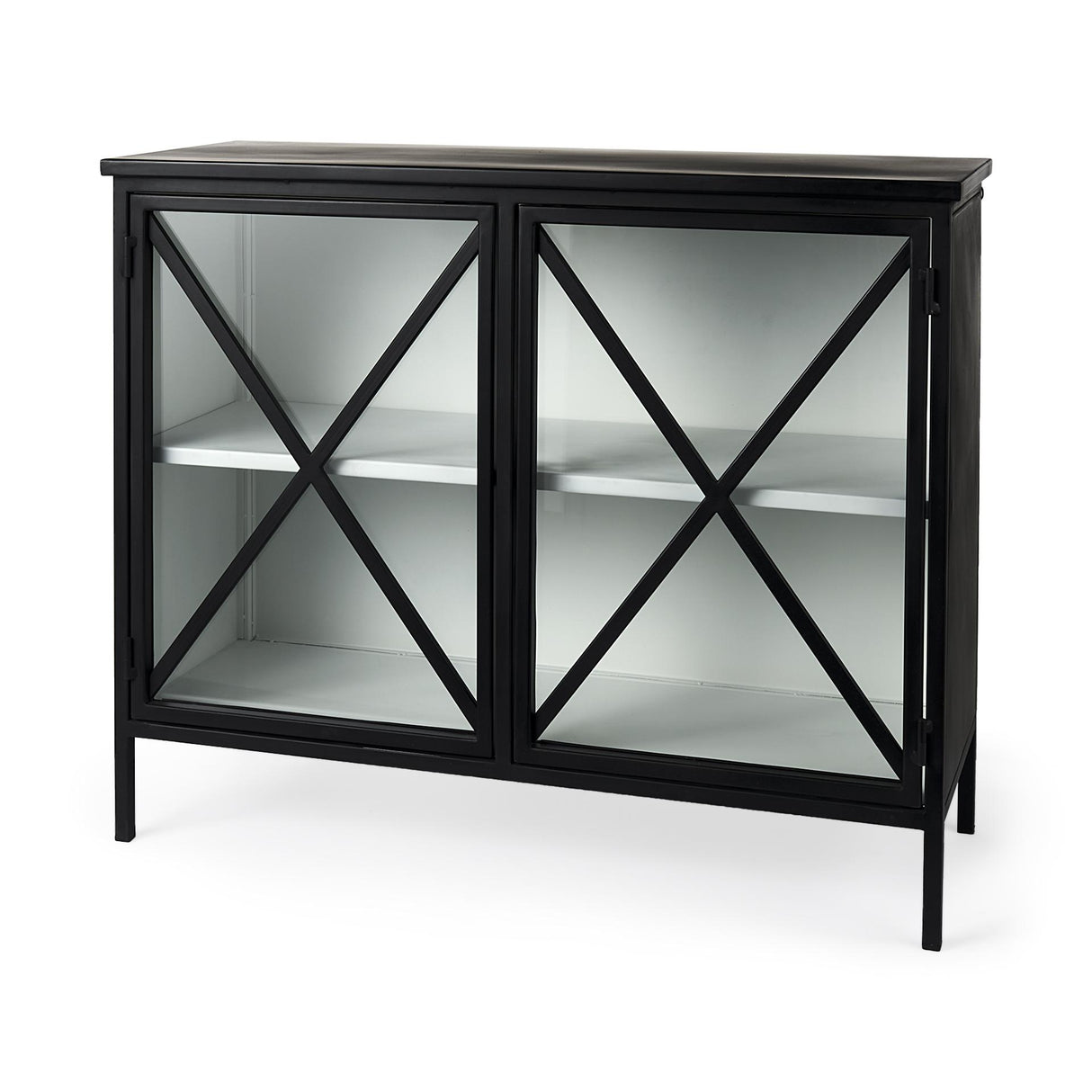 Mercana Aurelia Two Door Glass Cabinet
