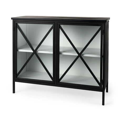 Mercana Aurelia Two Door Glass Cabinet