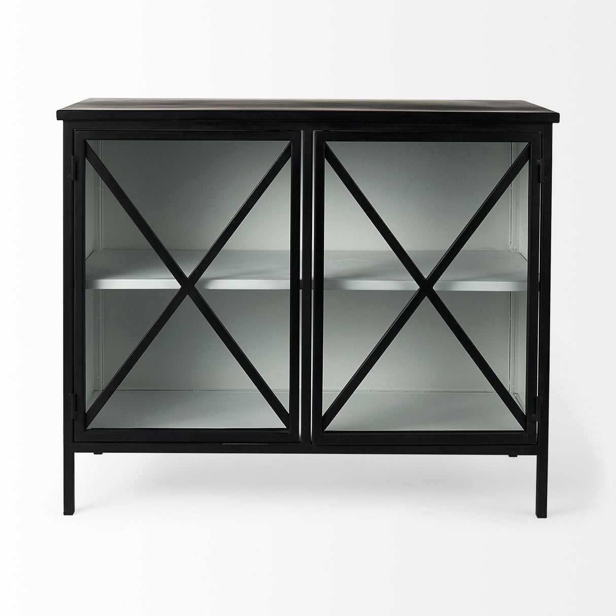Mercana Aurelia Two Door Glass Cabinet