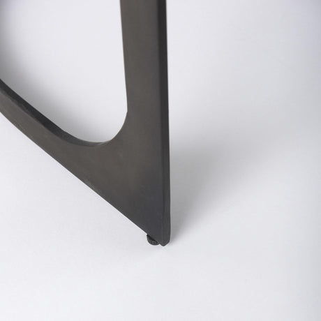 Mercana Tyson 17L x 18W x 31H Black Leather W/ Metal Frame Bar Stool