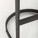 Mercana Tyson 17L x 18W x 31H Brown/Gray Suede W/ Metal Frame Bar Stool