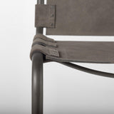 Mercana Berbick 43" Total Height Brown/Gray Suede w/ Iron Frame Bar Stool