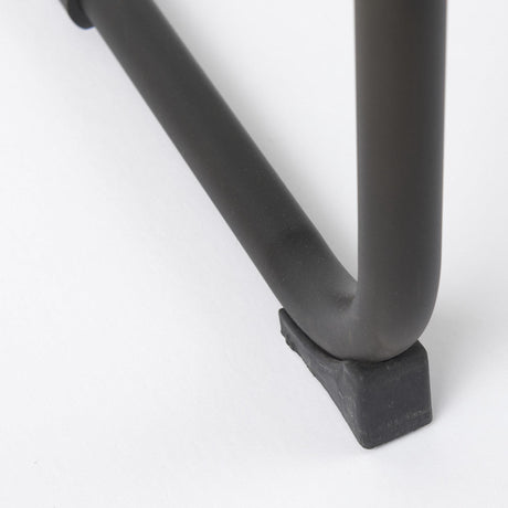 Mercana Berbick 43" Total Height Medium Brown Leather w/ Iron Frame Bar Stool