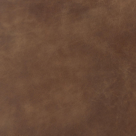 Mercana Berbick 43" Total Height Medium Brown Leather w/ Iron Frame Bar Stool