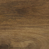 Mercana Marquisa (Set of 2) 22.5L x 22.5W x 20.8H Light Brown Wood W/ Black Metal Base Nesting Side Tables