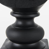 Mercana Murray 6.0L x 4.5W x 13.0H Black Painted Resin Fox in a Suit Bust