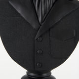 Mercana Mozart 8.2L x 6.0W x 22.5H Black Painted Resin Deer Bust