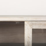 Mercana Arelius 70L x 18W x 32H White Wood W/ Gold Metal Base 4 Door Glass Cabinet Sideboard