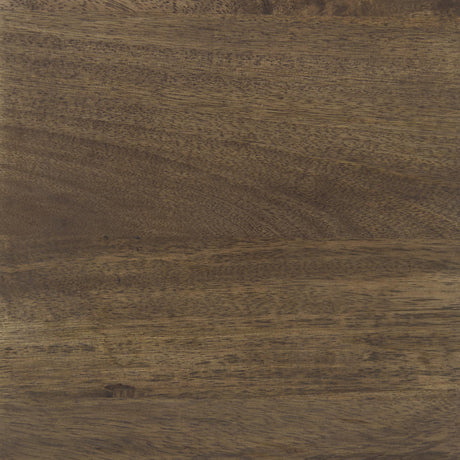 Mercana Arelius 36L x 18W x 63H Medium Brown Wood W/ Black Metal Base Display Cabinet